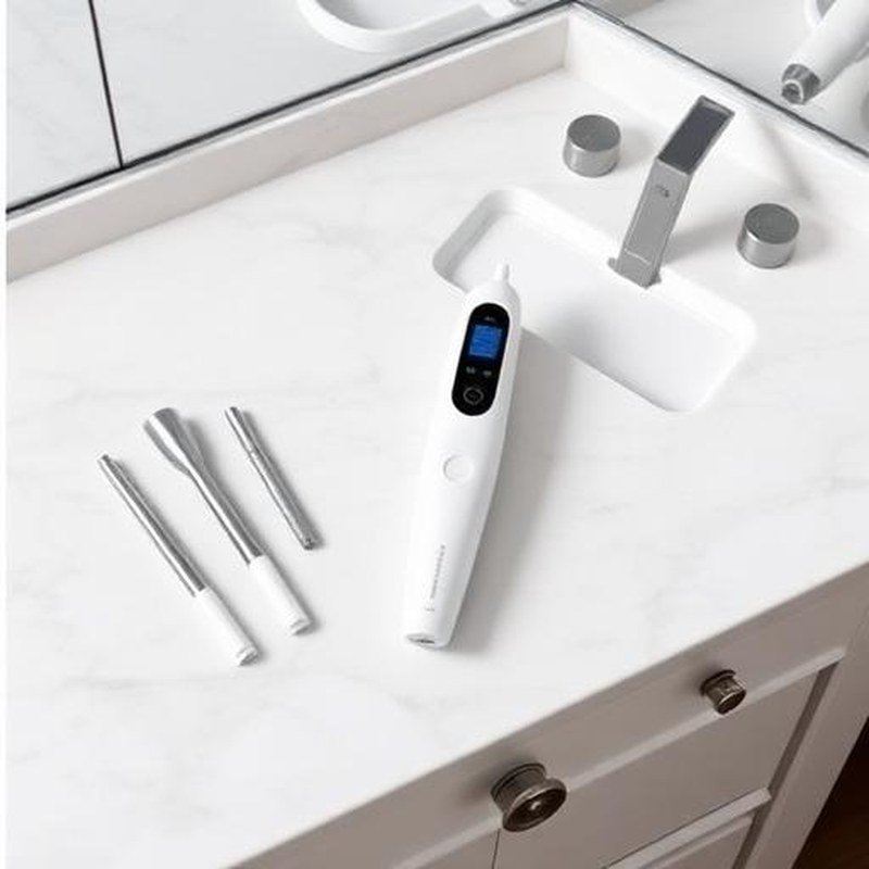 Electric Vacuum Blackhead Suction Extractor - In use